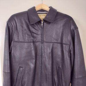 BOSTON HARBOUR Medium Lamb Leather Bombers Jacket